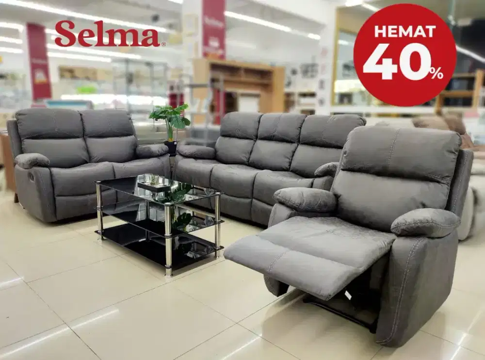 Jual Aofa Set Recliner Abu