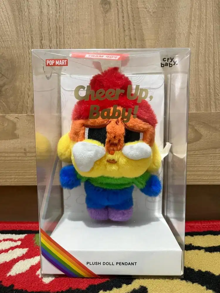 Pop Mart - Cheer UP, Baby! Crybaby Rainbow Plush Doll Pendant