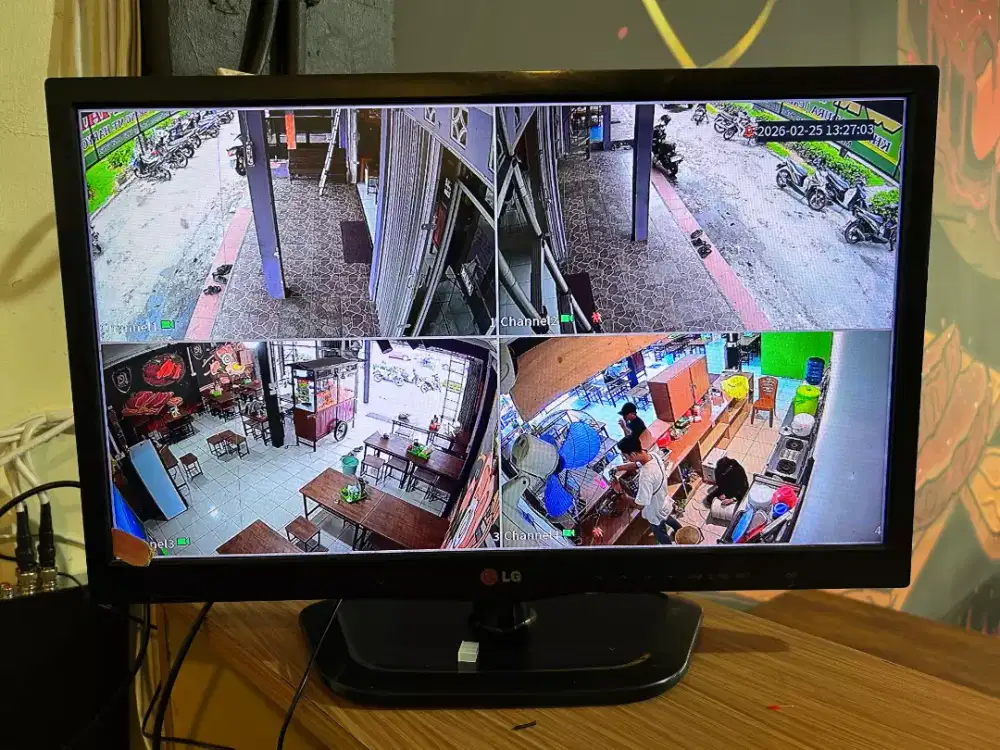 CAMERA CCTV 2MP KUALITAS JERNIH BERWARNA SIANG MALAM