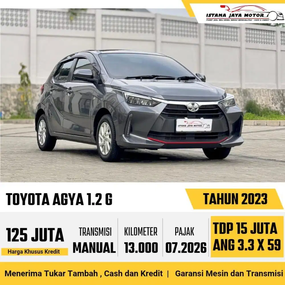 TOYOTA AGYA G 1.2 MT 2023