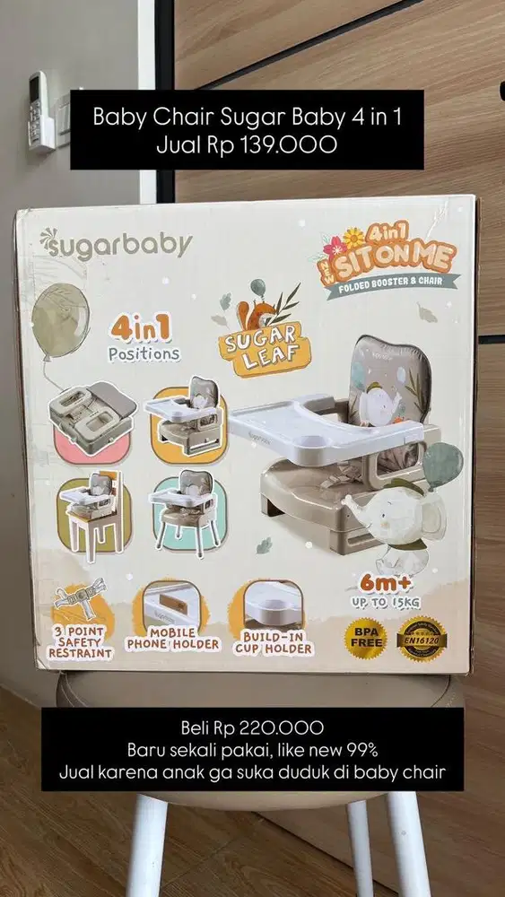 Baby chair sugar baby 4 in 1