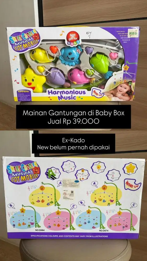 Mainan gantung di baby box