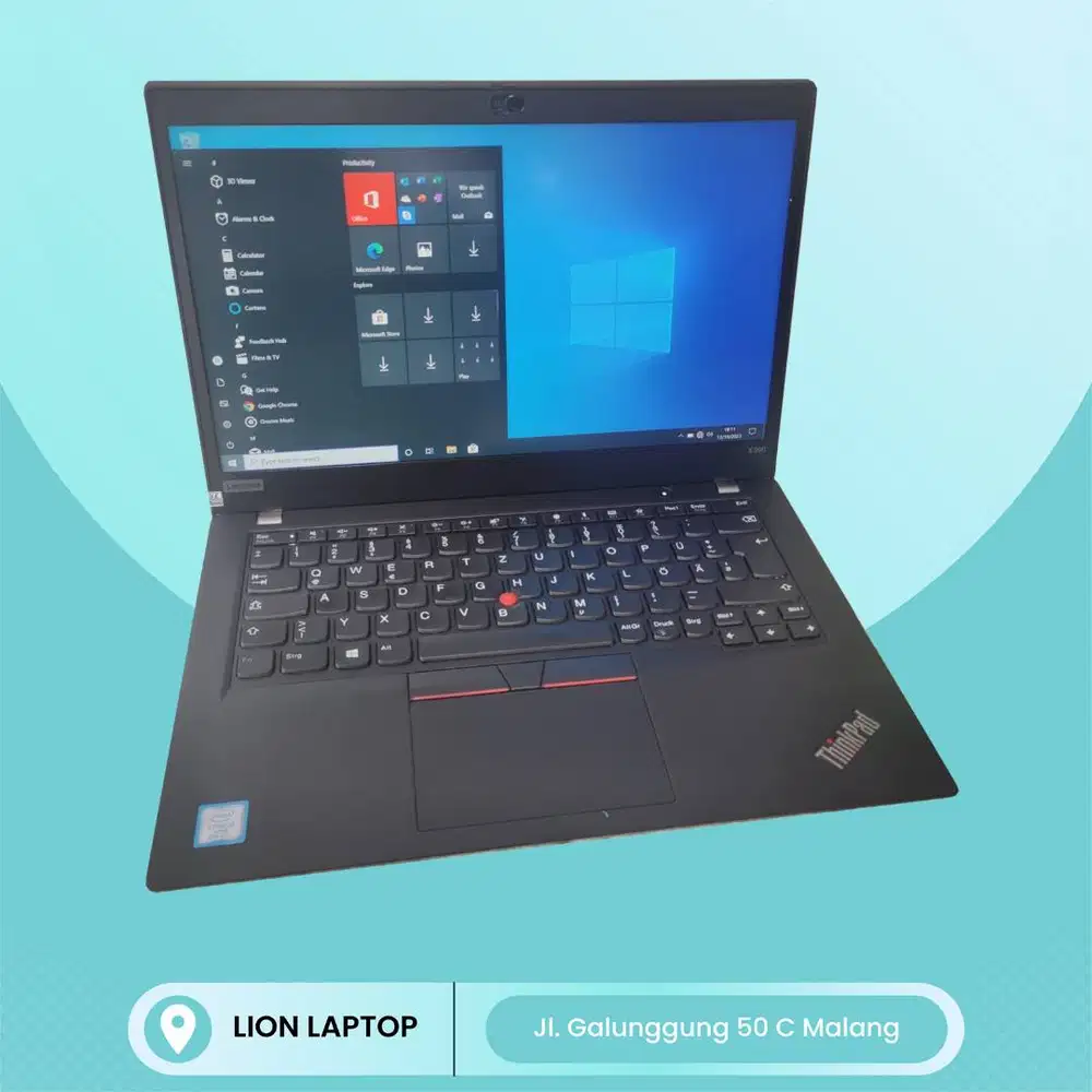 RAM 16GB SSD 256GB Core i5 Gen 8 Slim Lenovo Thinkpad X390 [05|04]