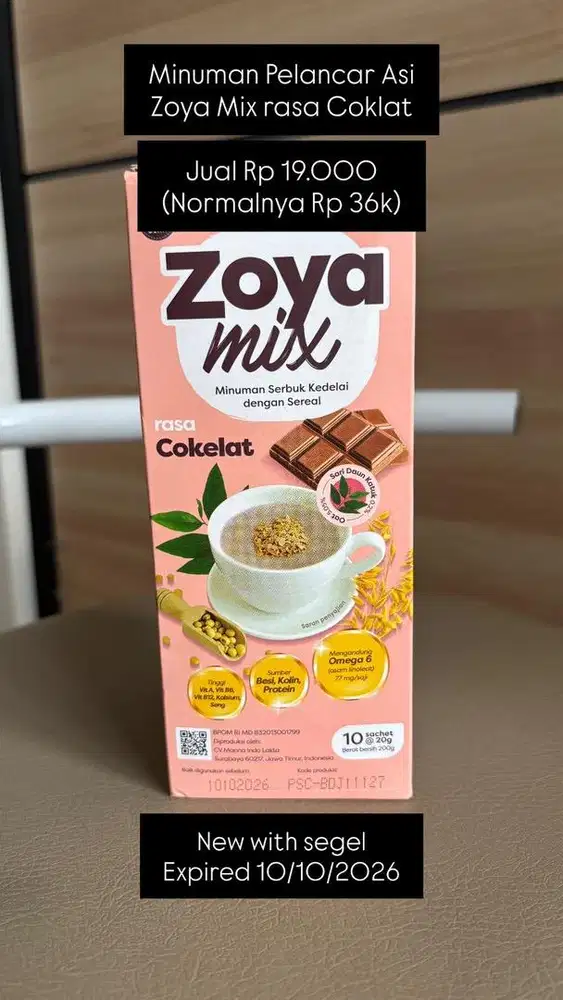 Minuman pelancar asi zoya mix rasa coklat