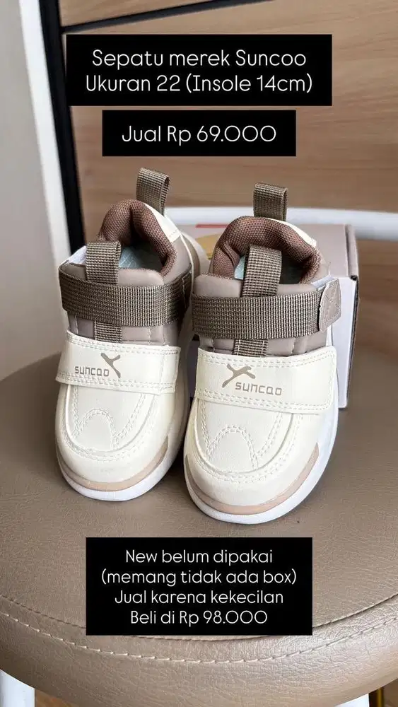 Sepatu suncoo uk 22