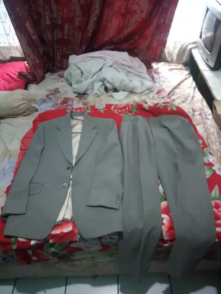 Jual Set Setelan Jas & Celana Coklat