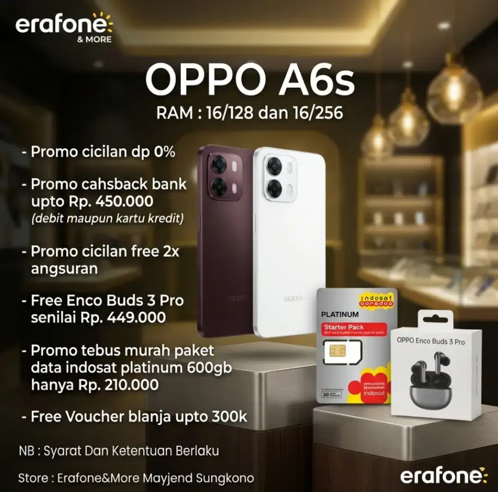 Oppo a6s Promo cashback bank