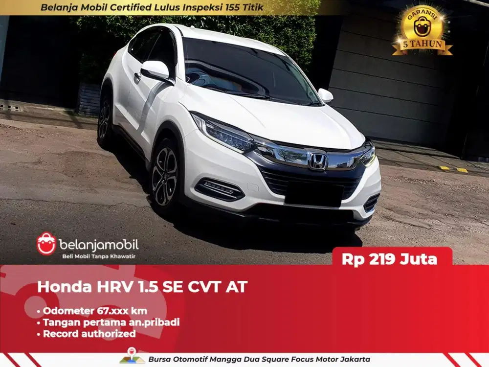 GARANSI 5TH !! HONDA HRV SE SPECIAL EDITION 2021 / 2022 PUTIH