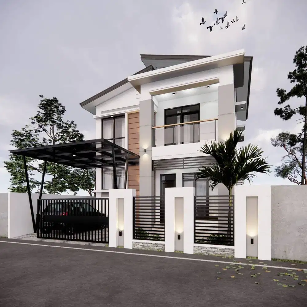 jasa arsitek desain rumah ruko kos eksterior