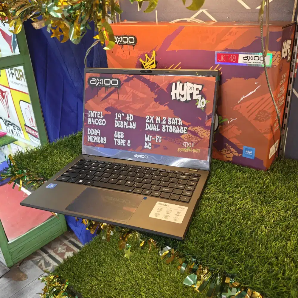AXIOO HYPE INTEL CELERON RAM 8GB SSD 256GB SIAP PAKAI