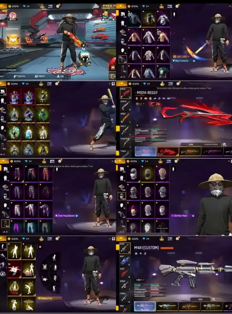 Akun FF Sultan Murah Random Banyak Skin Langka + Emote Ready Stock