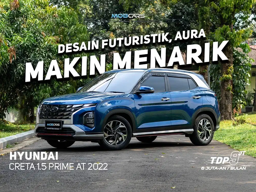 CRETA PRIME 1.5 AT 2022 - DP 9jt / Cash 265jt (Nego)