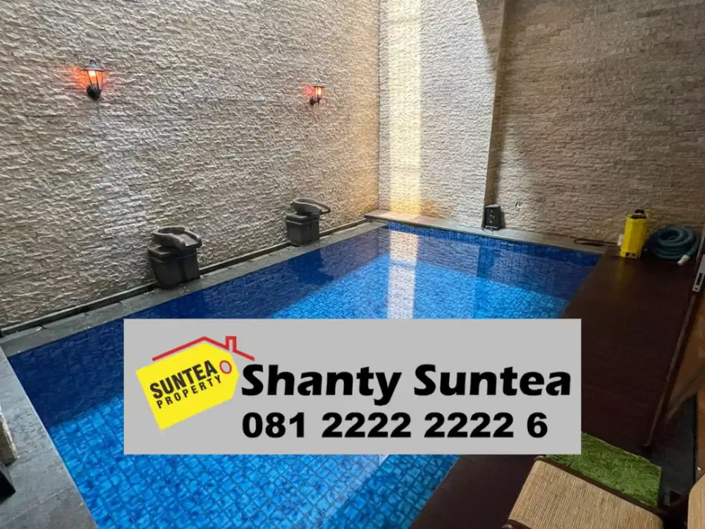 Jual Cepat! Rumah Bintaro Sektor 9 Tangerang Selatan – 4+1 KT, Kolam Renang, Semi Furnished, Siap Huni, Harga Nego 0208Im