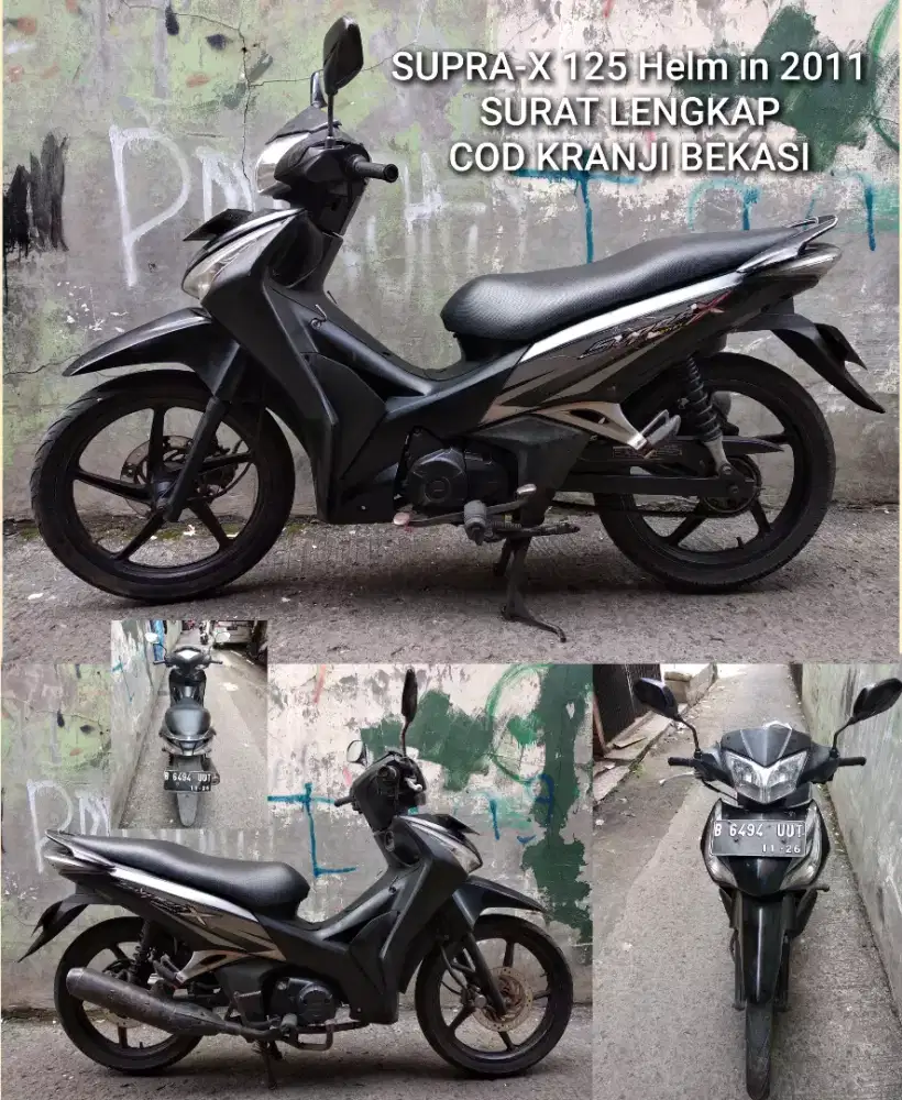 Supra X-125 Helm in 2011 CW SS Lengkap pajak off 11-2022