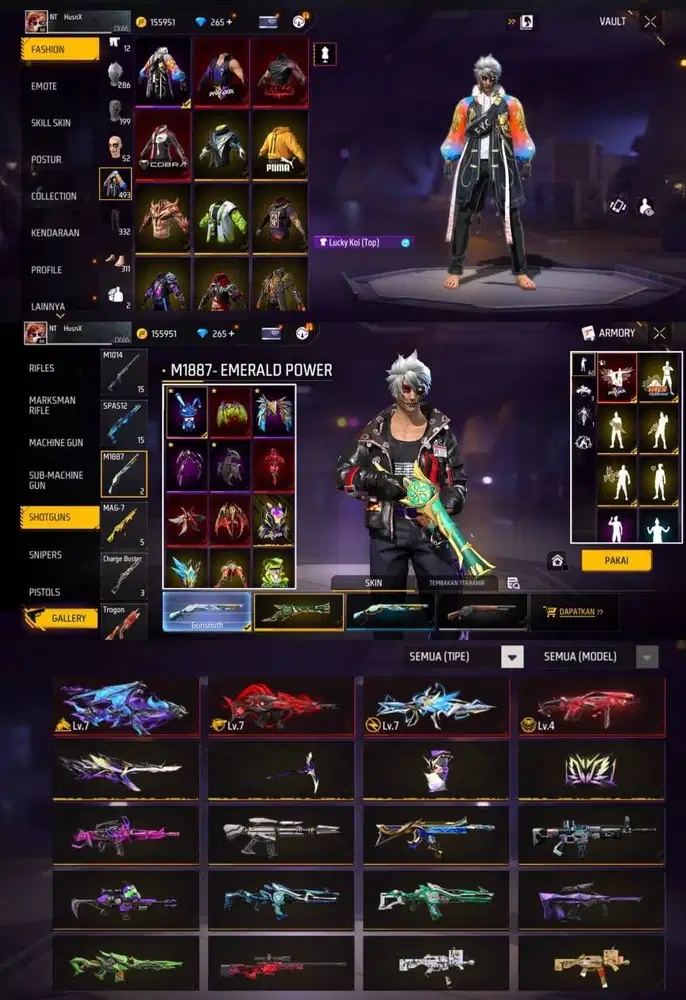 Jual akun ff sultan murah dan aman