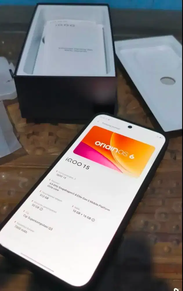 Iqoo 15 Black 16/512 Gress Garansi On