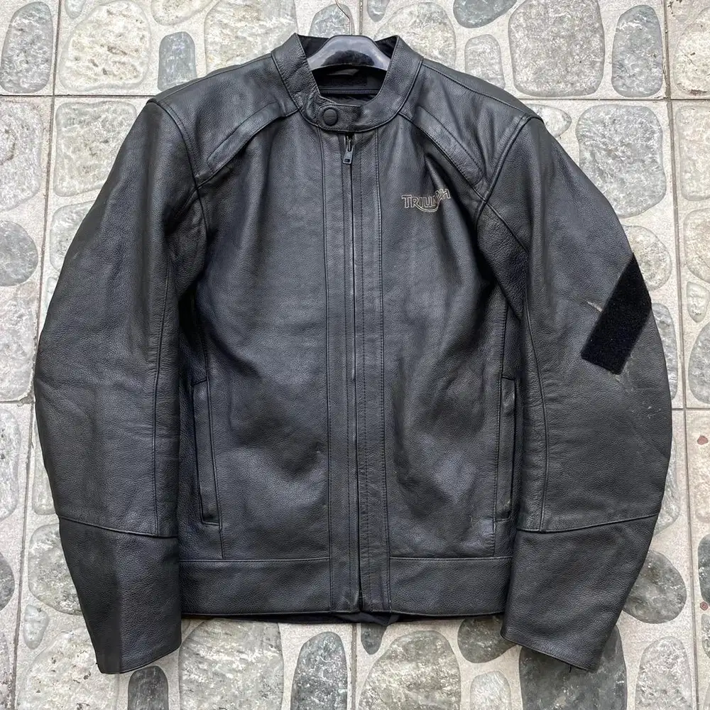 Jaket kulit Triumph motorcycle leathet jacket