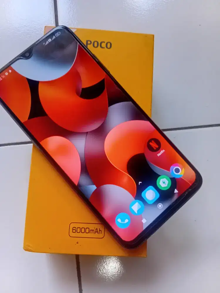 Poco M3 ramnya 8gb [6+2]128gb lengkap mulus segel
