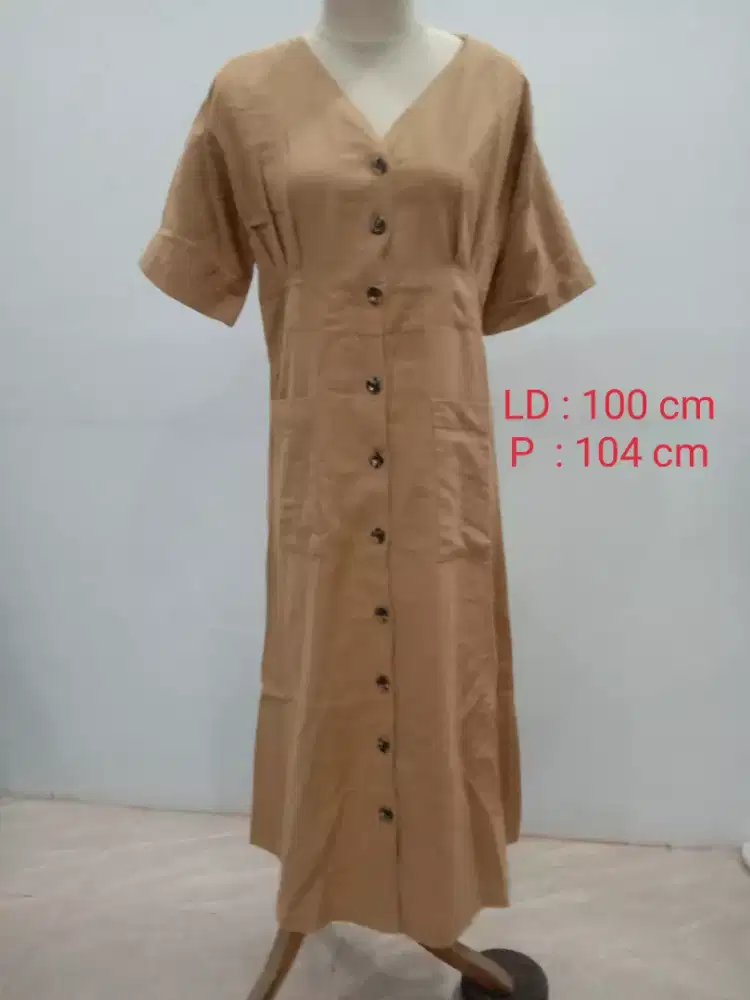 Dress Coklat Panjang Preloved