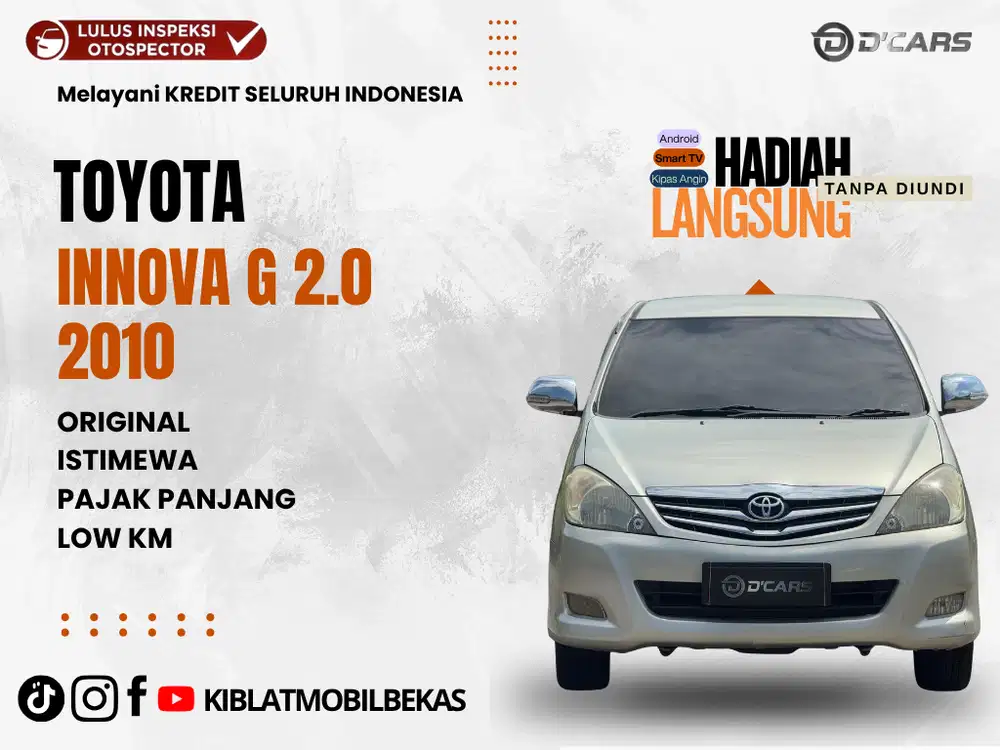 TOYOTA KIJANG INNOVA G 2.0 2010 ISTIMEWA ORIGINAL