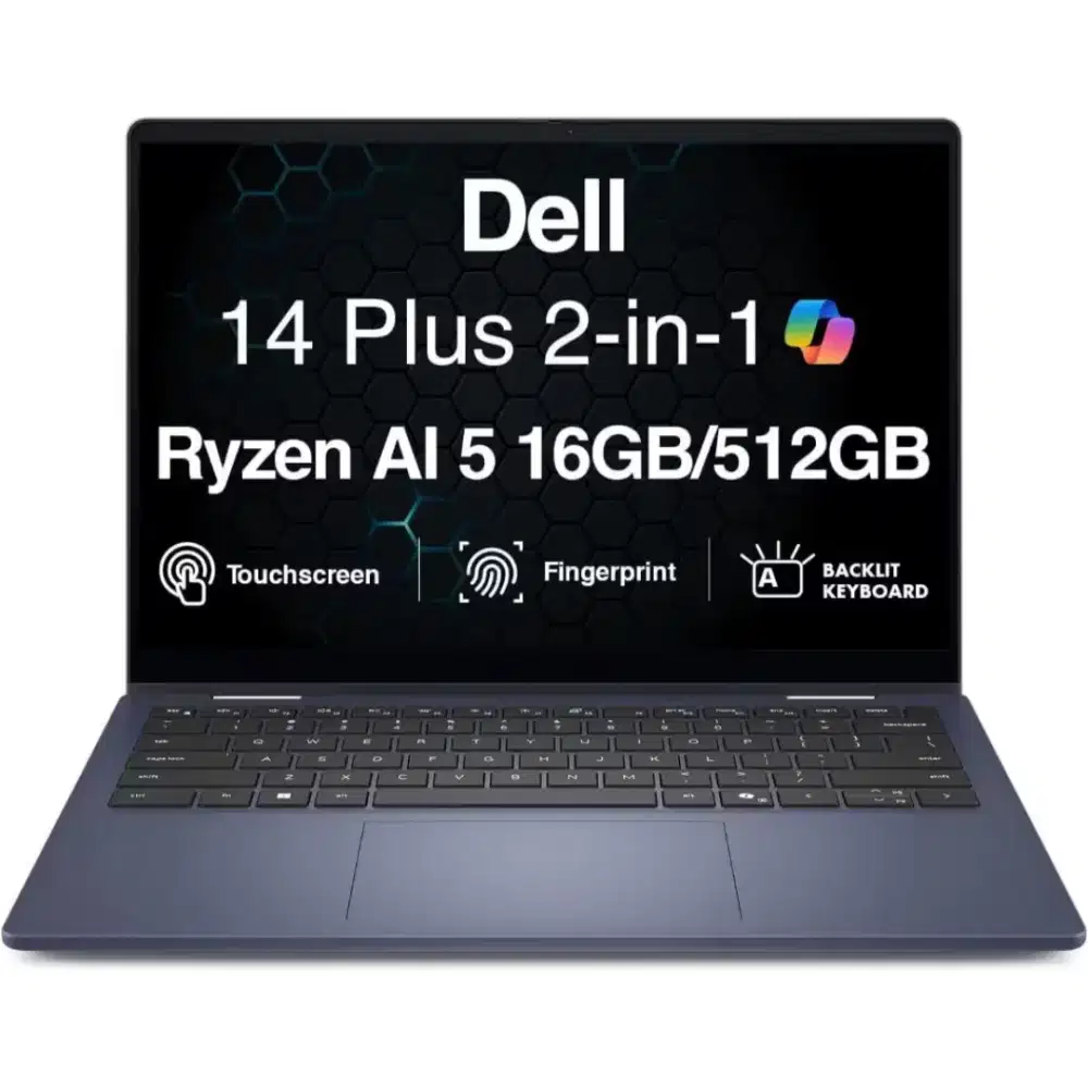 Dell 14 Plus AI Powered 2-in-1 Ryzen AI 5 340 16GB 512GB 14.0 WUXGA