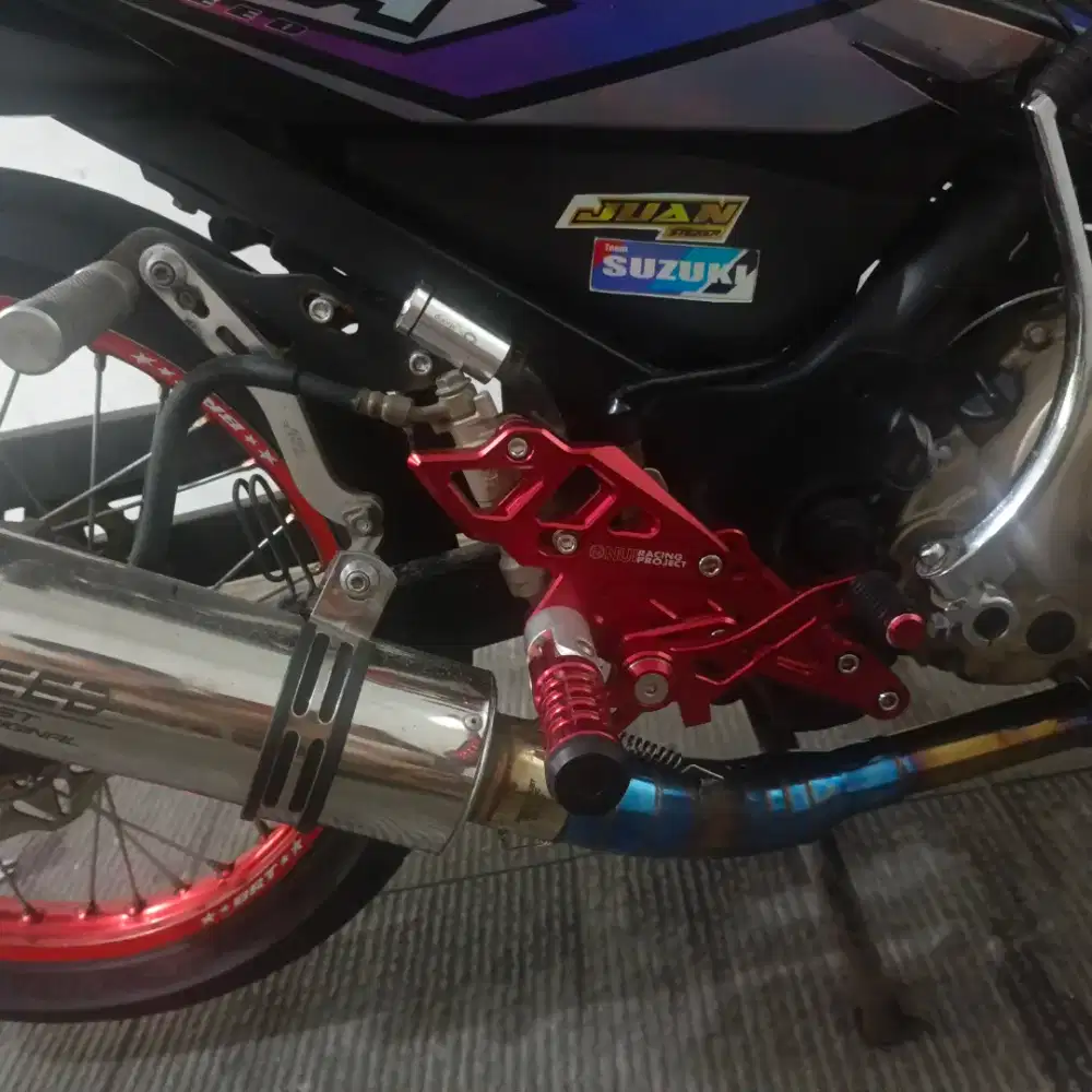 Motor normal tingal jalan, ban depan belang baru gantii