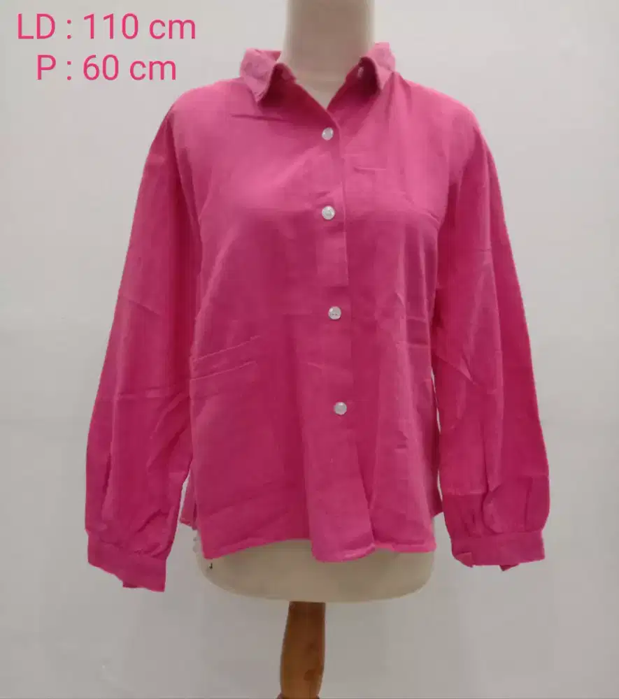Atasan Blouse Pink Preloved