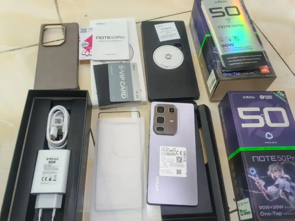 Infinix note 50 pro like new cuma buka dus lengkap original sampe nota