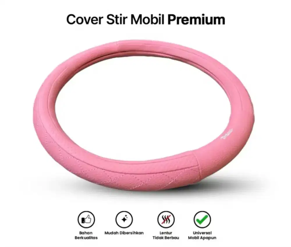 DiJual Cover Stir Mobil Universal Pink