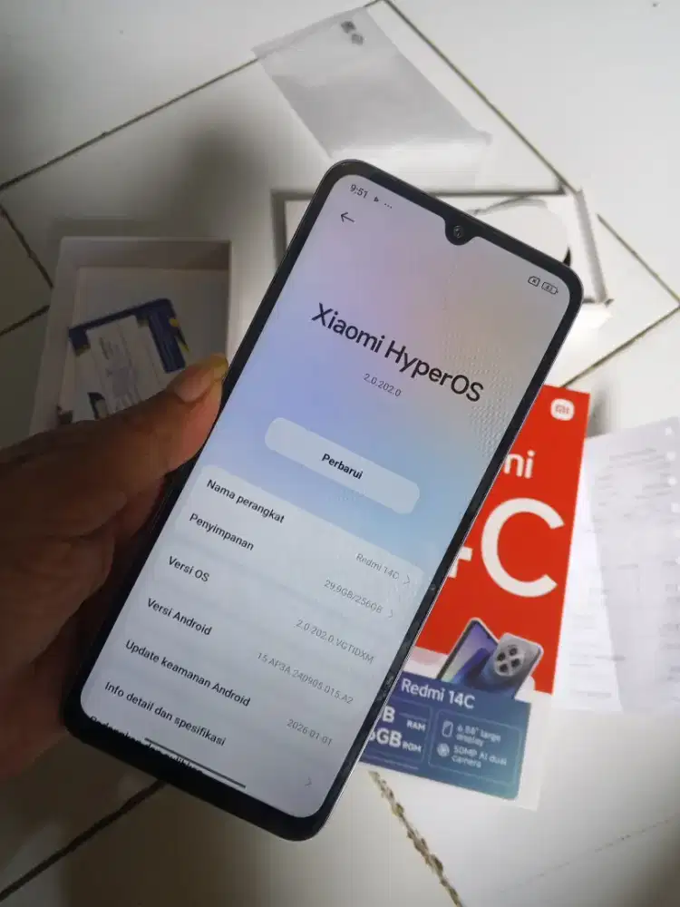 Redmi 14c ram 8+8/256 nfc pulset