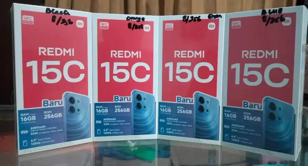 New Xiaomi Redmi 13c 8/256 Garansi Resmi 1 tahun