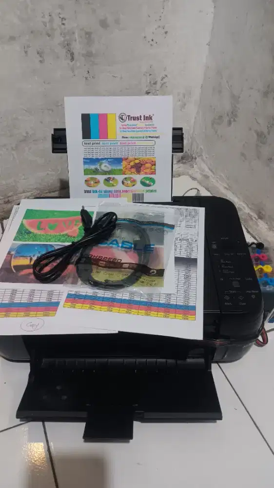 Printer Canon MP287(Print-Scan-Copy) + infus Paket Komplit SIAP PAKAI