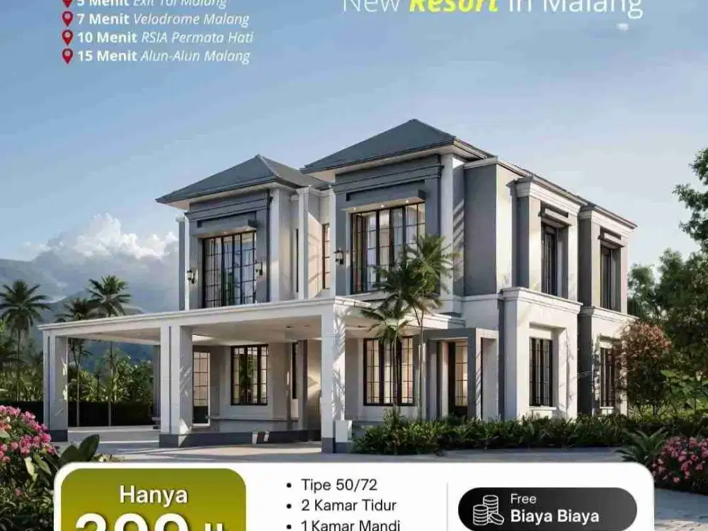 RUMAH MURAH 2 LANTAI SAWOJAJAR DEKAT EXIT TOL