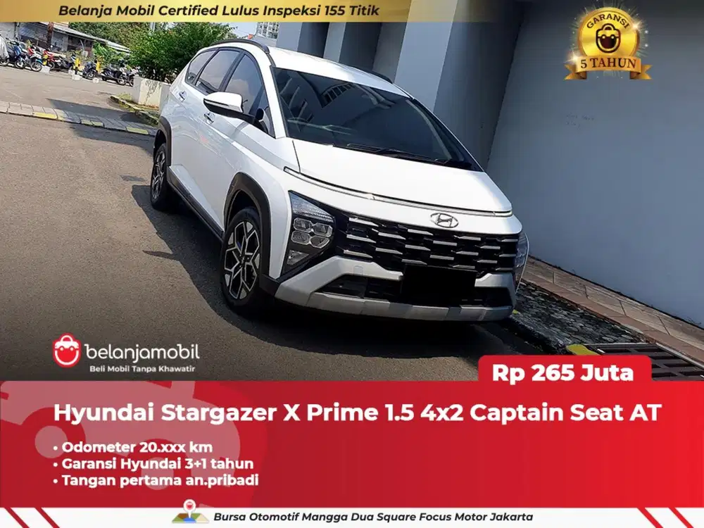 LIKE NEW !! HYUNDAI STARFAZER X PRIME CAPTAINSEAT 2025 / 2026 PUTIH