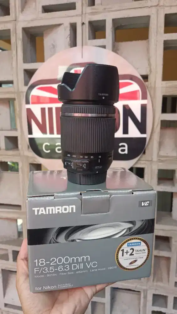 For Nikon Tamron 18-200 VC Fulbox masuk semua nikon apsc