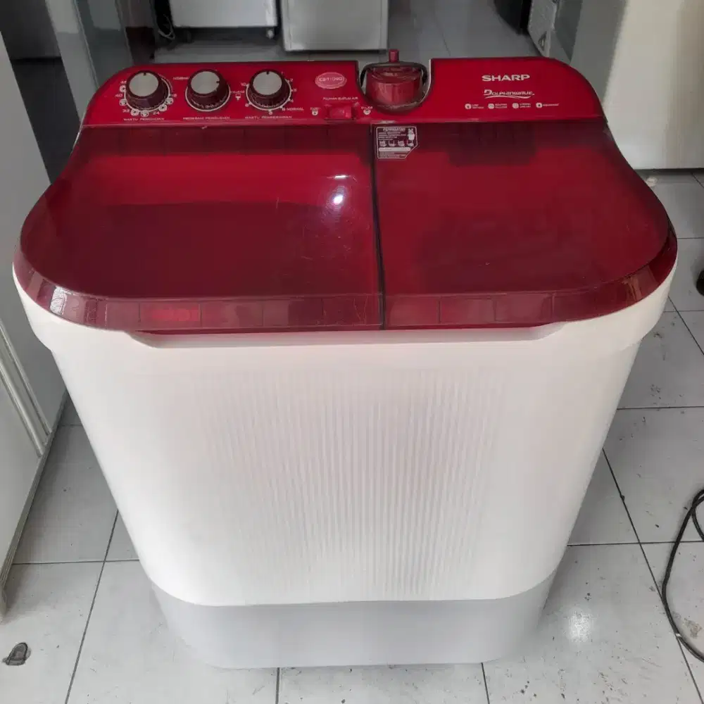 Mesin Cuci 2 Tabung Sharp 10 Kg .