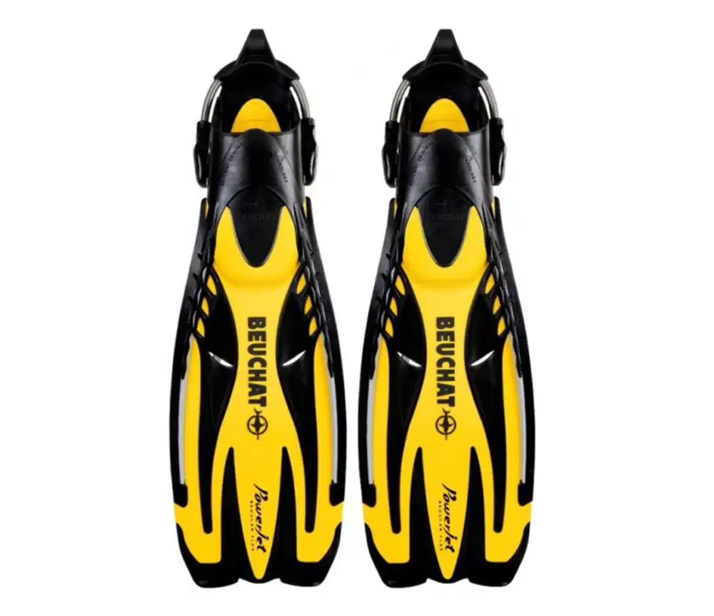 Fins Diving Beuchat Powerjet Regular Flex - Kuning