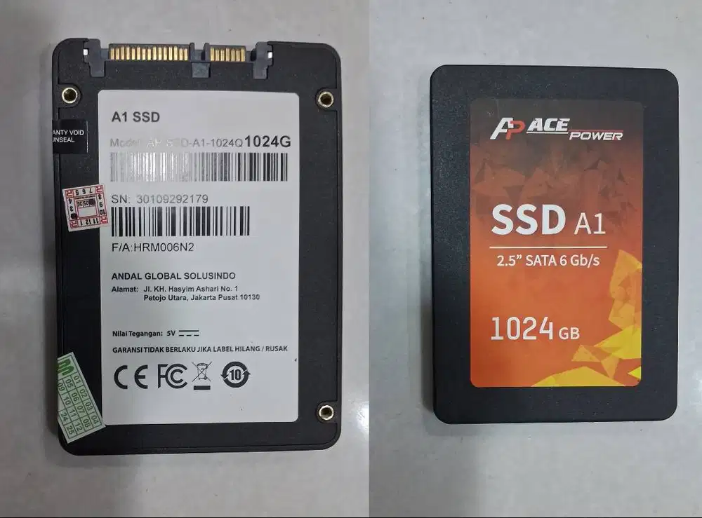 SSD 1TB Ace Power untuk Internal Laptop Copotan Normal Garansi