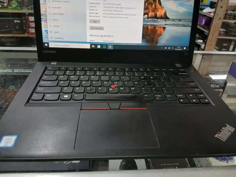 2nd Laptop Lenovo Thinkpad T470 Core i5 Mulus Murah