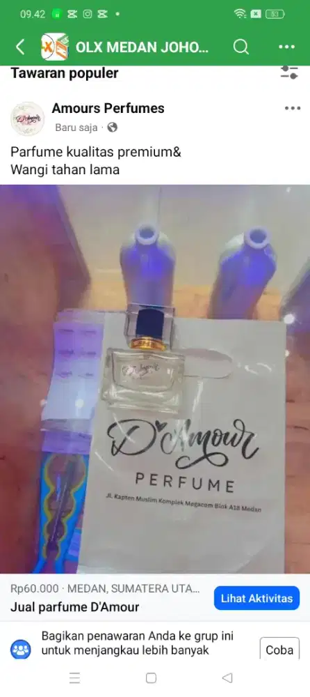 Jual parfume D'Amour