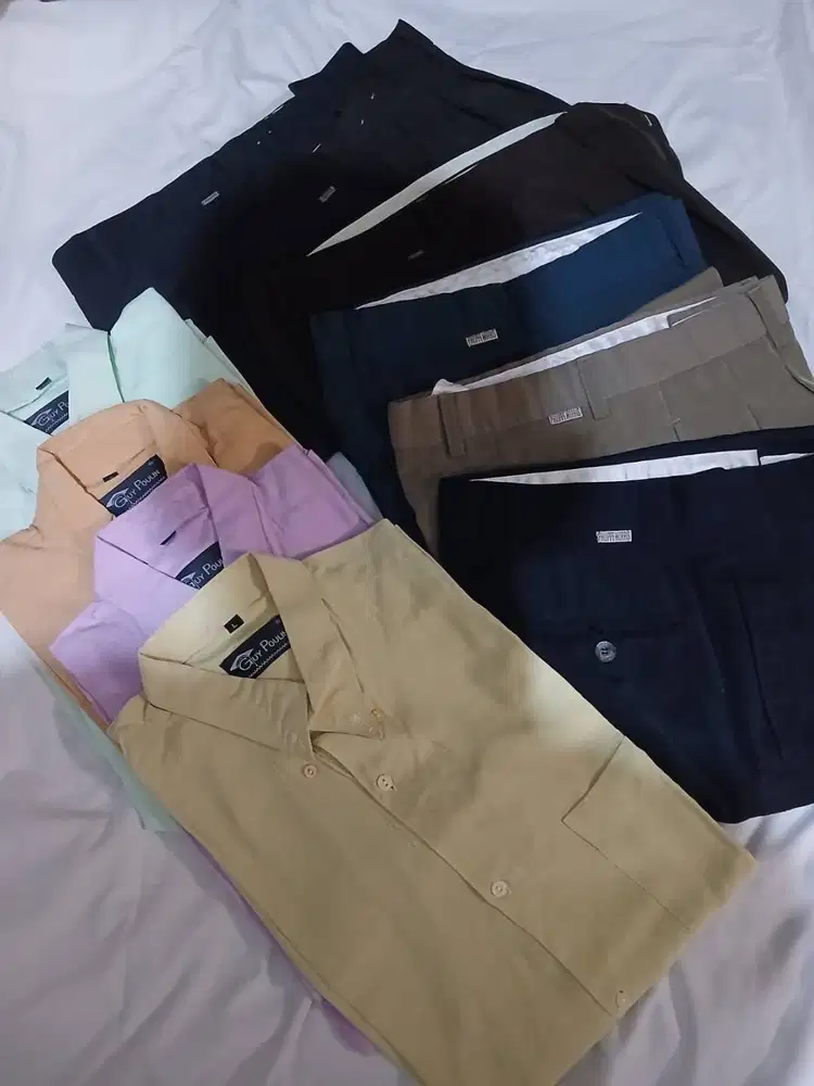 Dijual Paket Baju Kerja Pria, Celana Panjang dan Baju