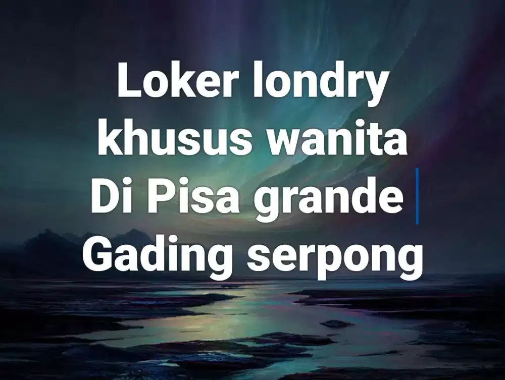 Loker londry khusus wanita