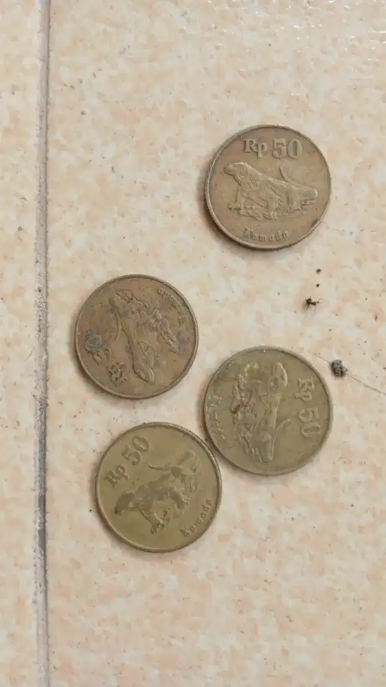 Koin lima puluh rupiah komodo