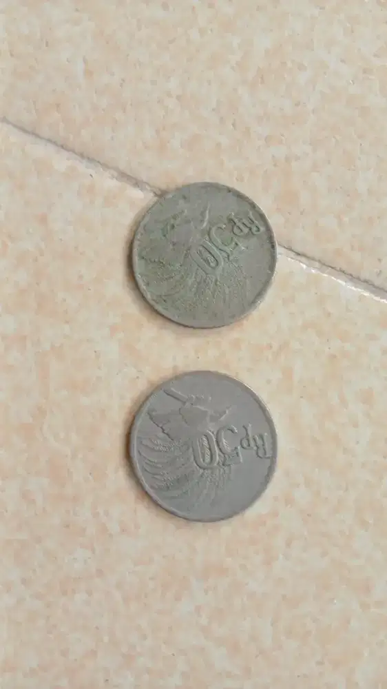 Koin lima puluh rupiah rajawali