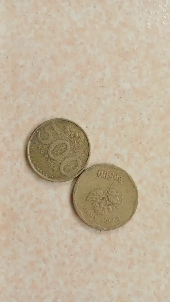 Koin lima ratus rupiah melati