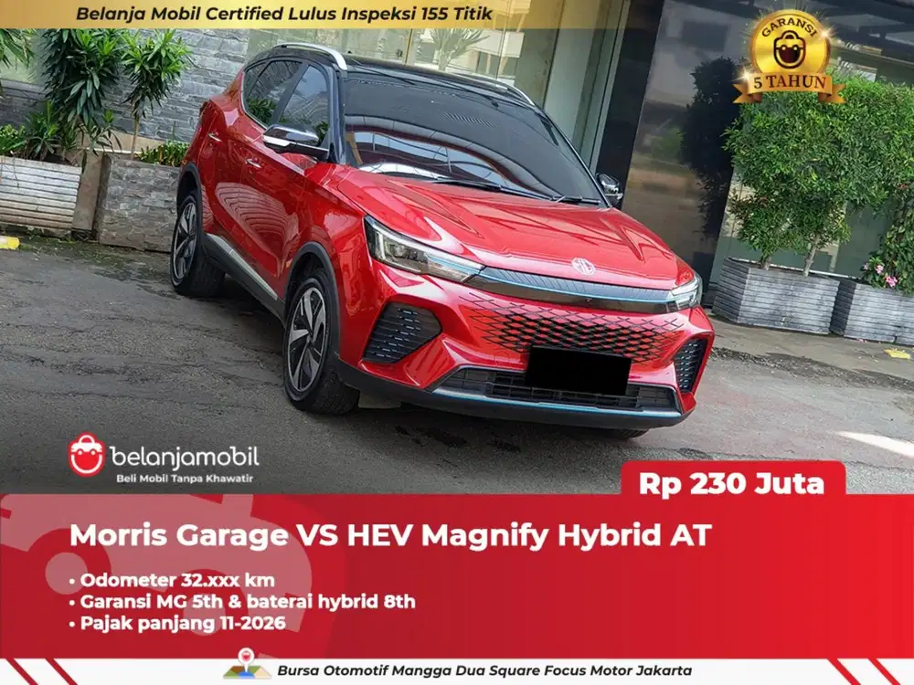 LIKE NEW !! MG MORRIS GARAGE VS HYBRID MAGNIFY 2024 / 2025 MERAH