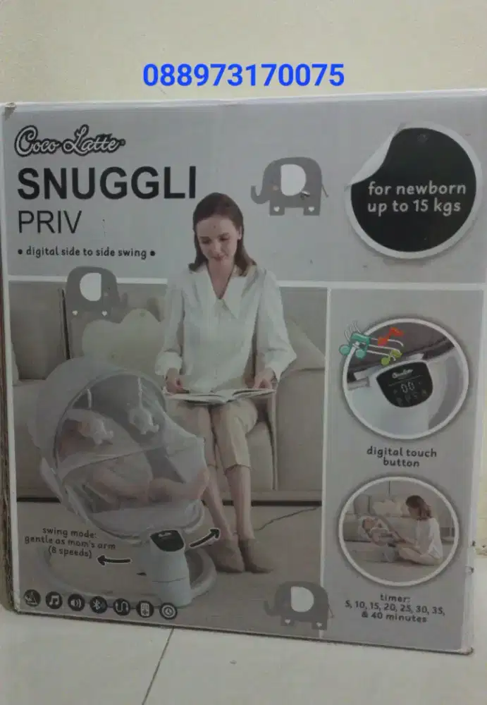 Dijual Ayunan Bayi Digital Coco Latte Snuggli Priv,