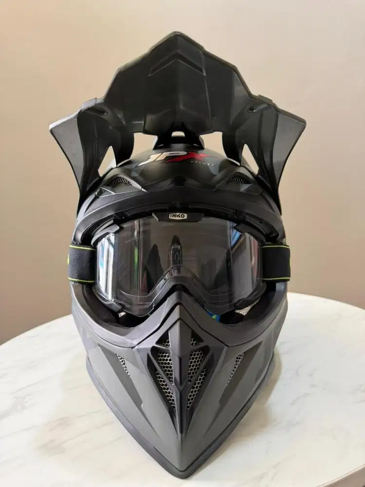 HELM JPX CROSS HIJAU ARMY