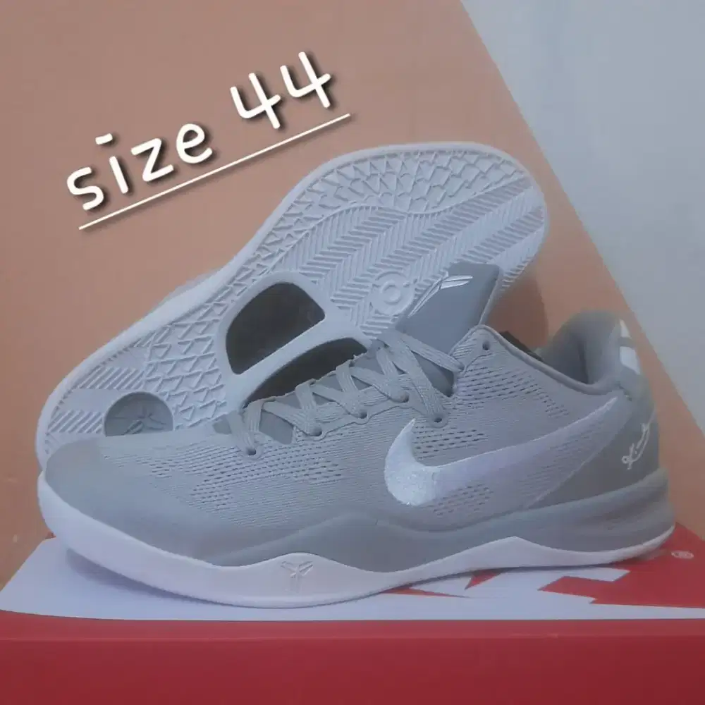 Sepatu basket nike kobe 8 protro wolf gray