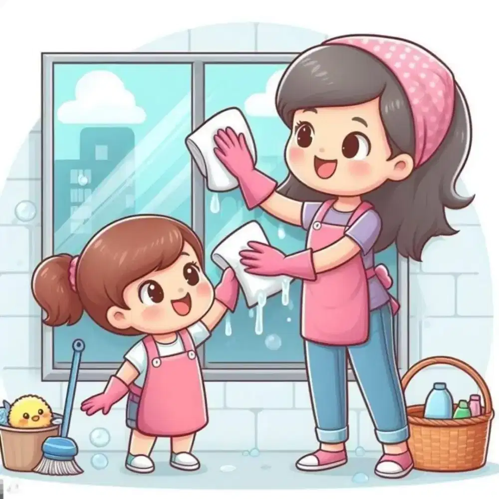 JASA ART JAGA ANAK  / BERSIH RUMAH PP